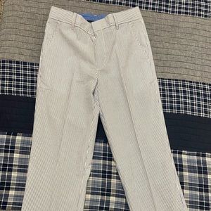 Izod Seersucker blue/White pants Boys size 12